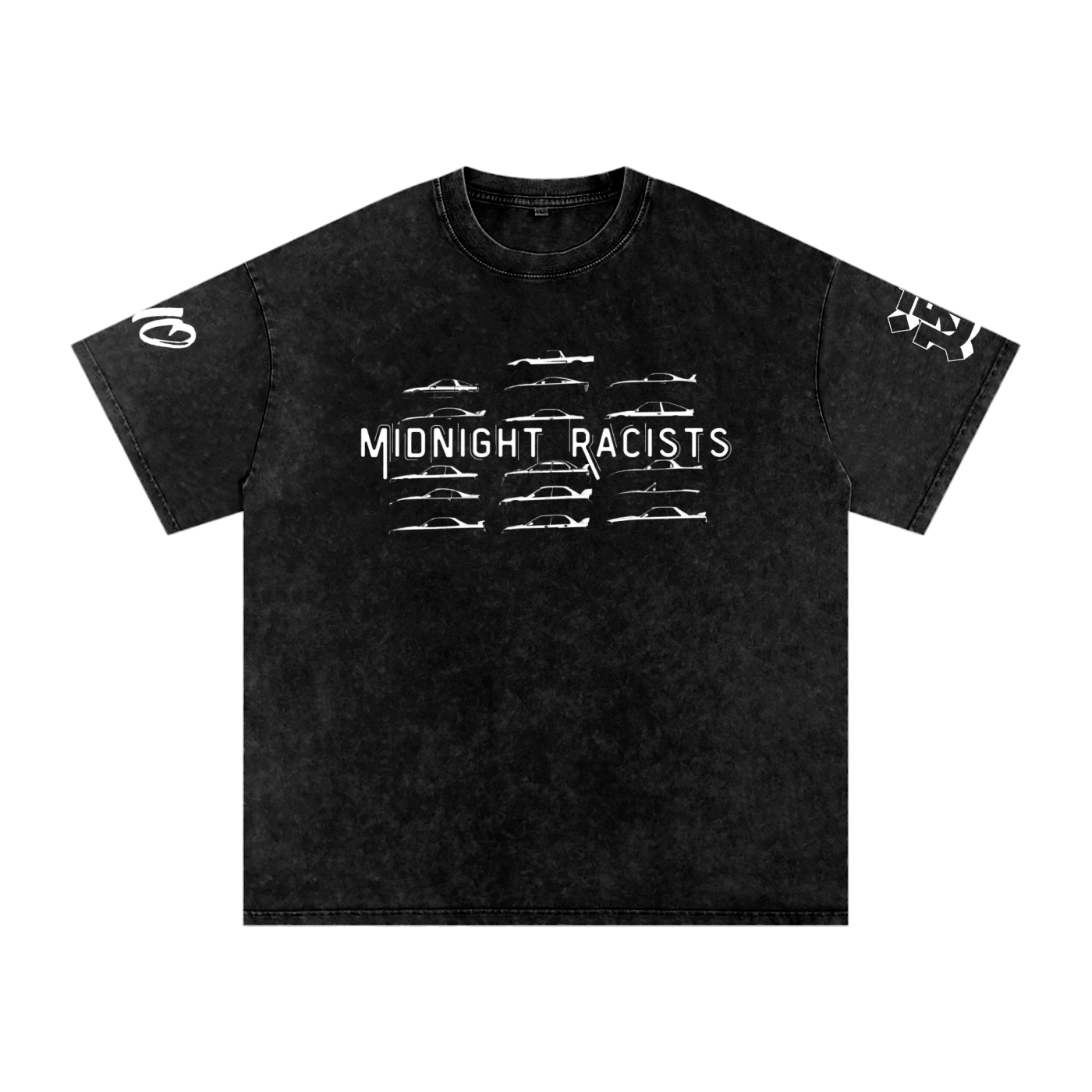 Ino Midnight Racists Snow Washed Oversized Cotton T-Shirt