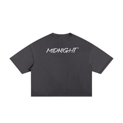 MIDNIGHT Classic Frayed Boxy Tee