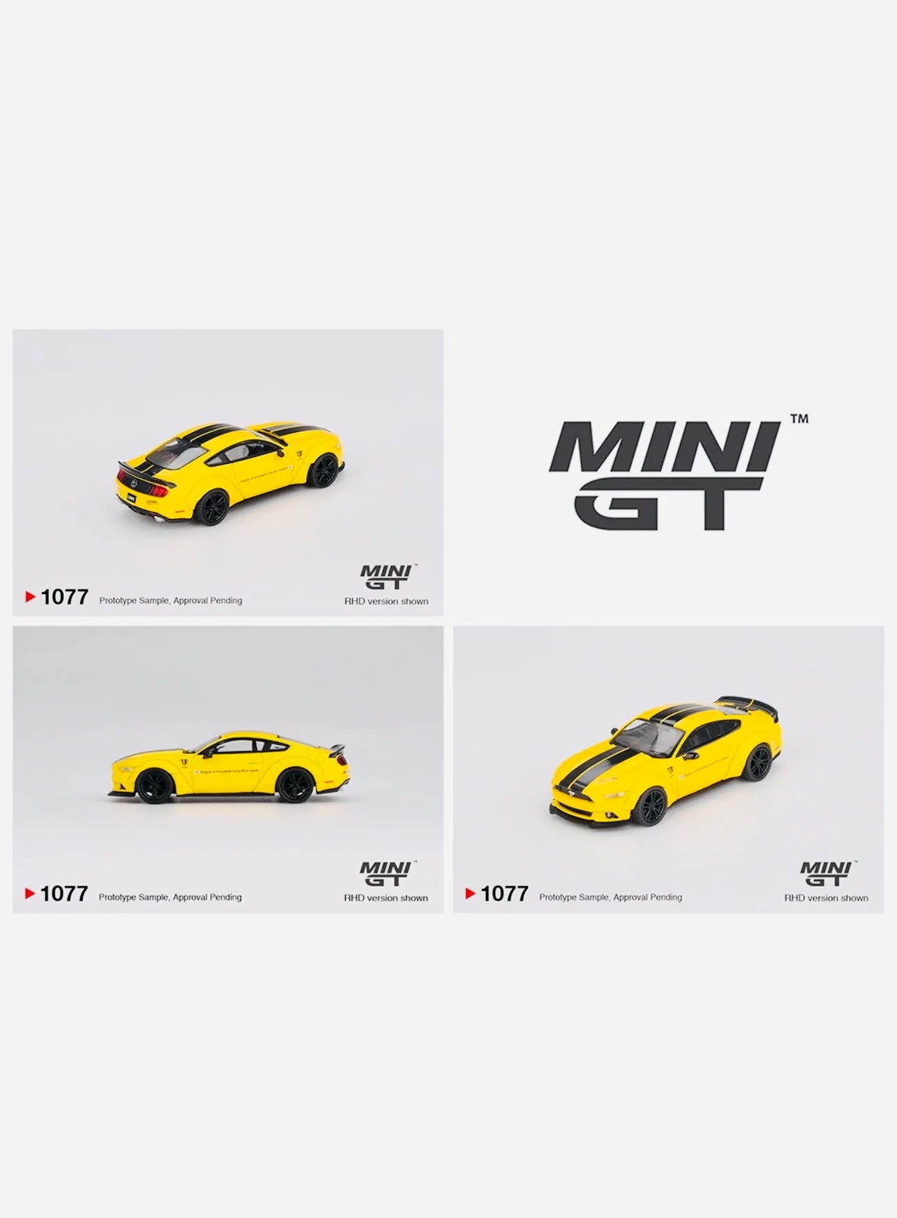 Mijo Exclusive LB-WORKS Ford Mustang Triple Yellow #1077