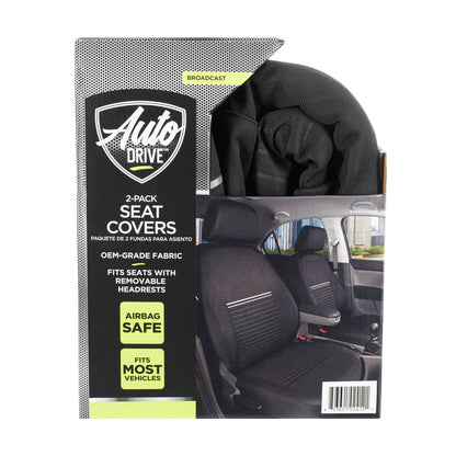 Broadcast Polyester Car Seat Cover, 2-Pack, 211659, Fits Most Vehicles