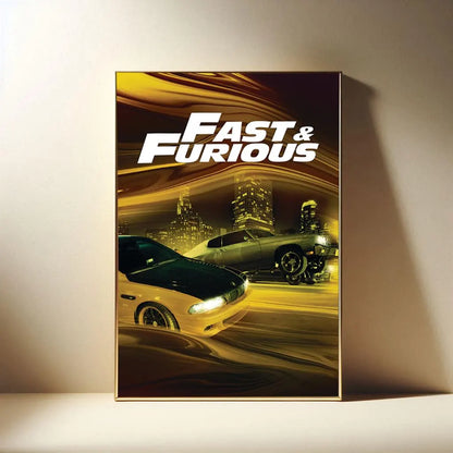 The Fast and the Furious Series Film Poster, Modern Movies Art Print, Canvas Cloth Poster, Poster for Gift, Film Fan Collection
