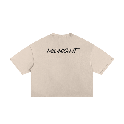MIDNIGHT Classic Frayed Boxy Tee
