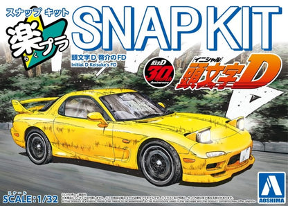 Aoshima 1/32 Scale Model the Snap Kit CM2 Initial D Keisuke'S Mazda RX-7 FD3S