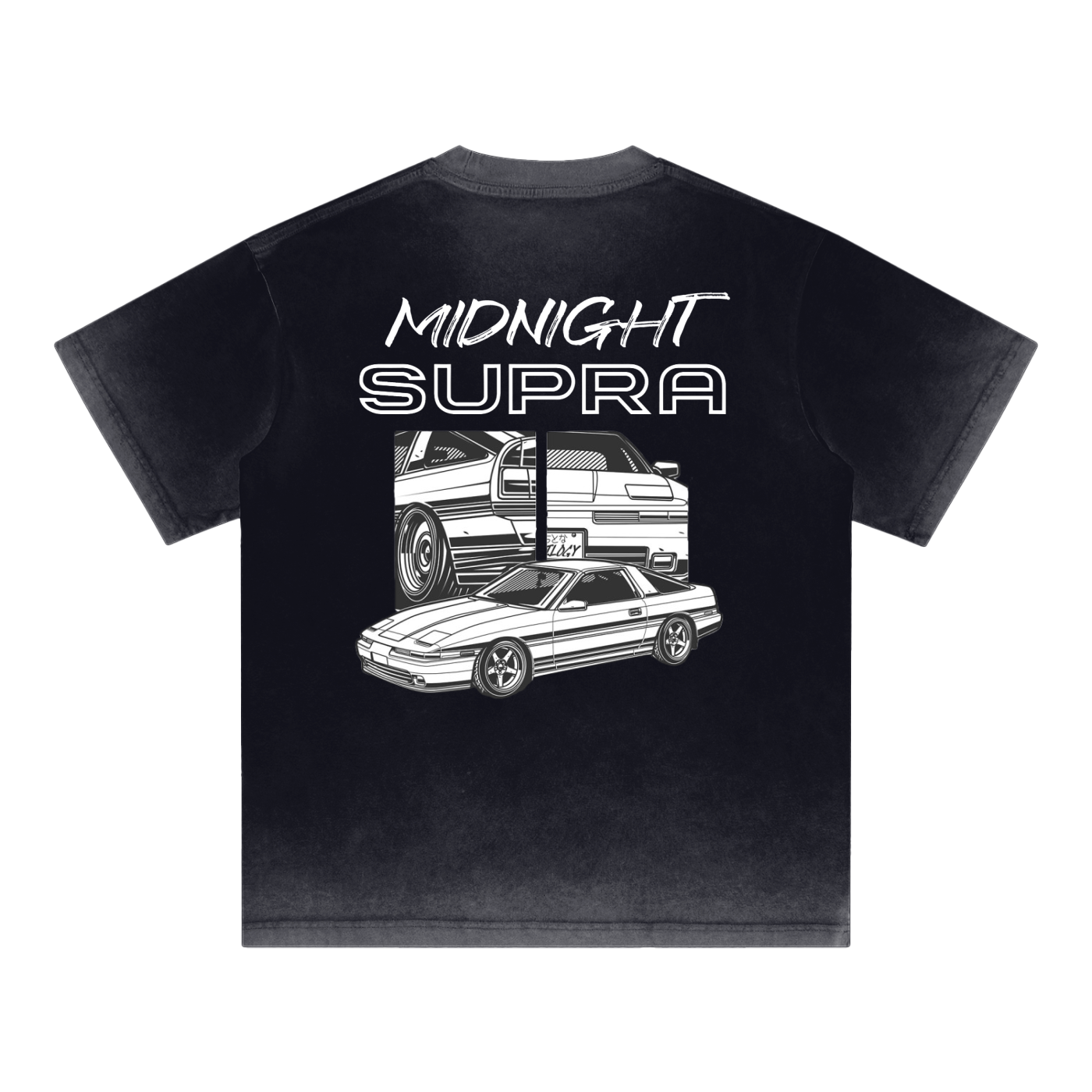 MIDNIGHT Supra Reverse Dyed Loose Cotton T-Shirt