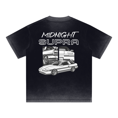 MIDNIGHT Supra Reverse Dyed Loose Cotton T-Shirt