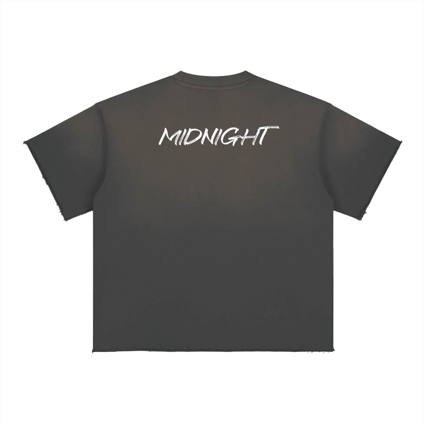MIDNIGHT Sun Fade Raw Edge T-Shirt