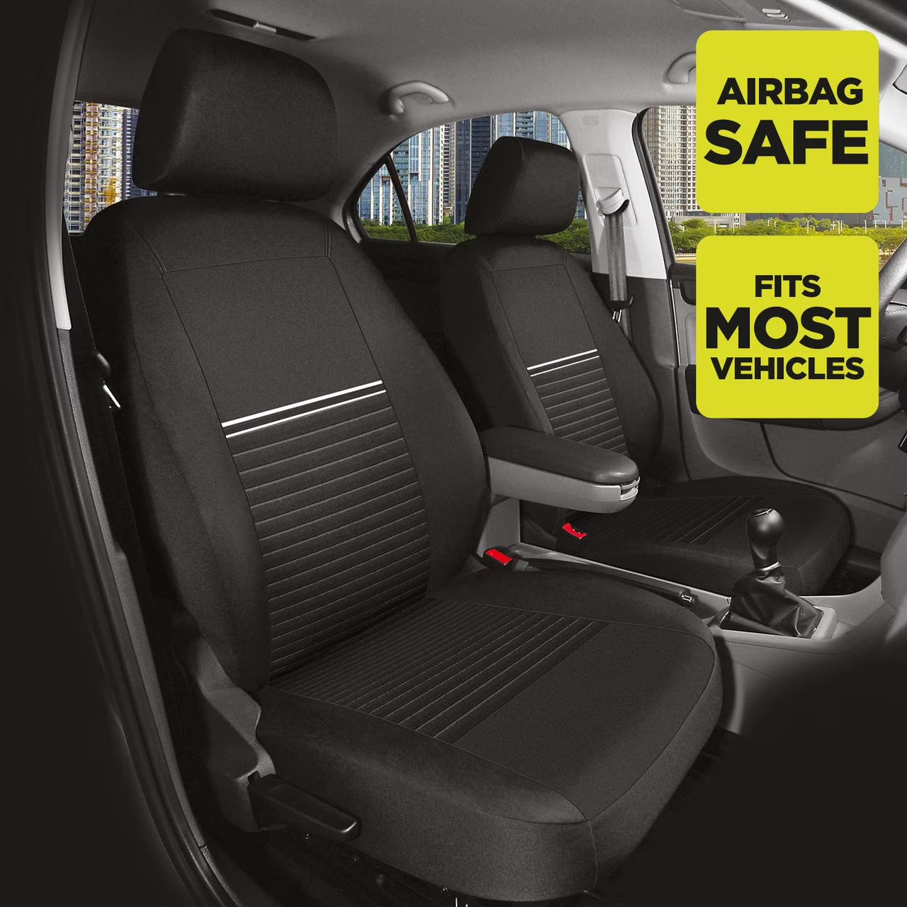 Broadcast Polyester Car Seat Cover, 2-Pack, 211659, Fits Most Vehicles
