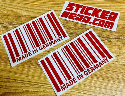 Made in Germany Bar Code Sticker