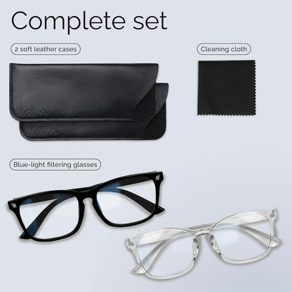 High Tech Blue Light Glasses - Advanced Blue Light Blocking Computer Glasses - Screen Fatigue & UV Protection