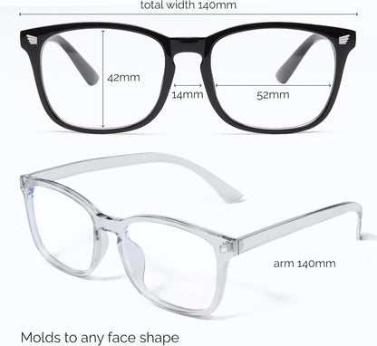 High Tech Blue Light Glasses - Advanced Blue Light Blocking Computer Glasses - Screen Fatigue & UV Protection