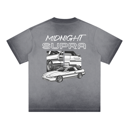 MIDNIGHT Supra Reverse Dyed Loose Cotton T-Shirt