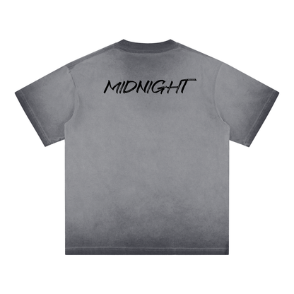 MIDNIGHT Reverse Dyed Loose Cotton T-Shirt