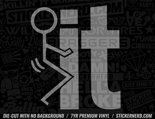 F It Sticker