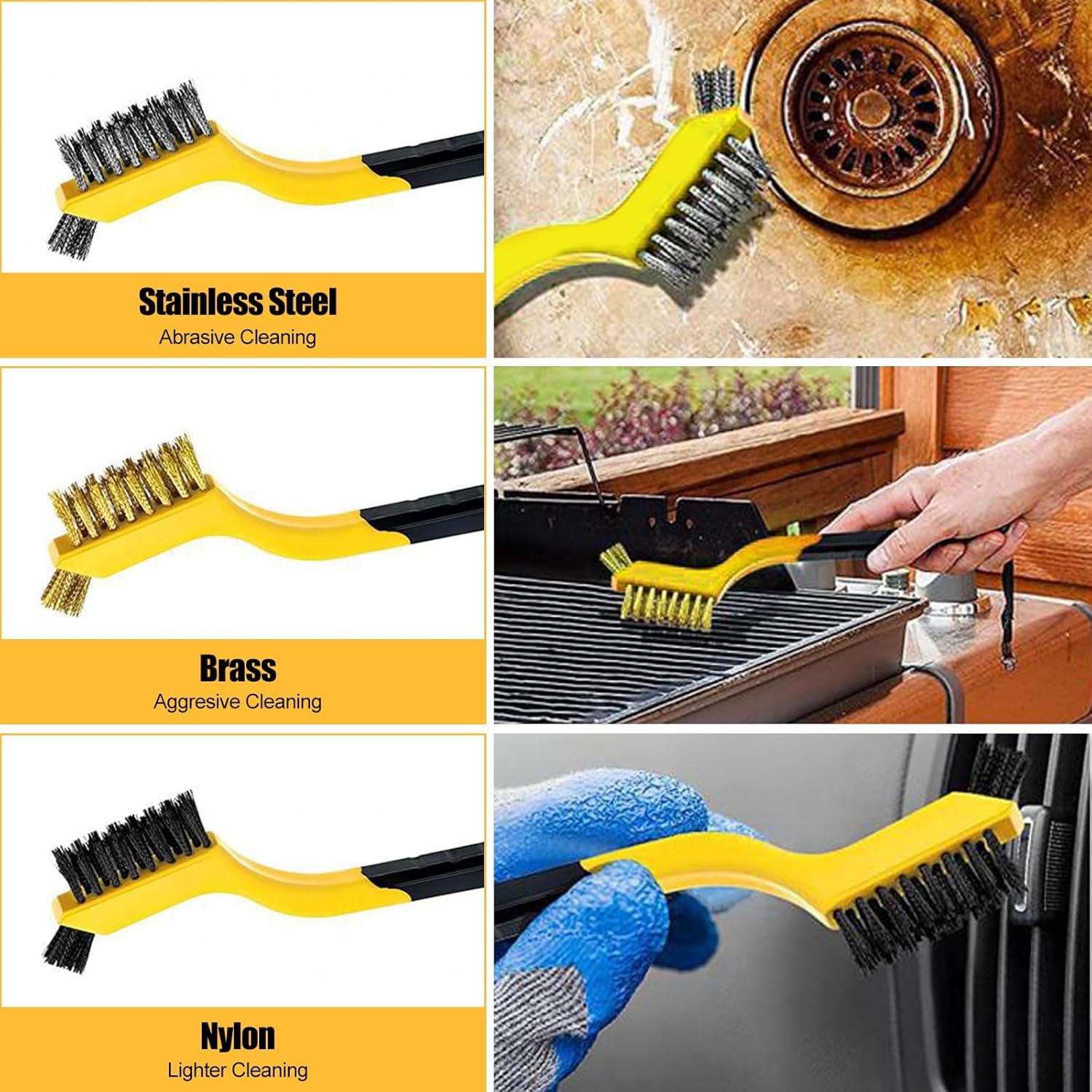 Car Wash Brush with Long Handle, 55 Inch Car Wash Mop Car Wash Kit Mitt Retractable Bent Pole Car Wash Brush for Cars RV Truck Boat